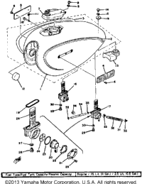Fuel Tank Xs650f