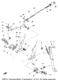 Stand - Footrest - Brake Pedal