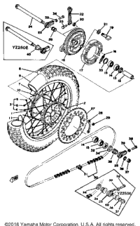 Rear Wheel Yz250d - E