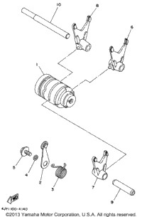 Shift Cam Shift Fork