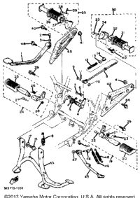 Stand Footrest Xj550h J K