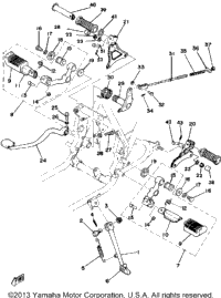 Stand-Footrest-Brake Pedal