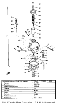 Carburetor Yz100c