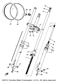 Front Fork Yz80e