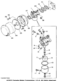 Air Filter Carburetor Yp30t