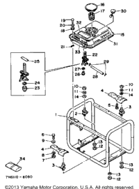 Frame Fuel Tank 801501~