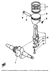 Crankshaft - Piston (~800100)