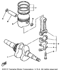 Crankcase - Piston (~800100)