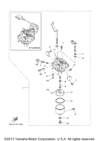 Carburetor 1 Ef5200de Yg5200d