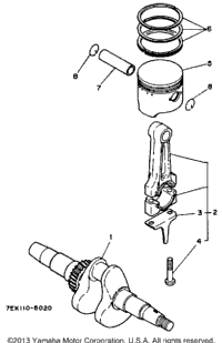 Crankshaft - Piston (800101~)