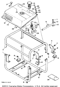 Frame Fuel Tank Yg500d