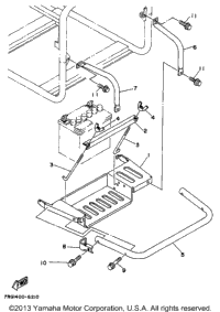 Battery Tray Electric Start