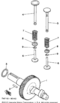 Camshaft - Valve