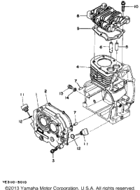 Cylinder - Crankcase (Yp20g)