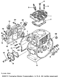 Cylinder - Crankcase (Yp30ga)