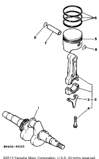 Crankshaft - Piston (800101~)