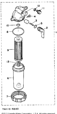 Fuel Filter Section Parts
