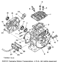 Cylinder - Crankcase (Yp20ga)