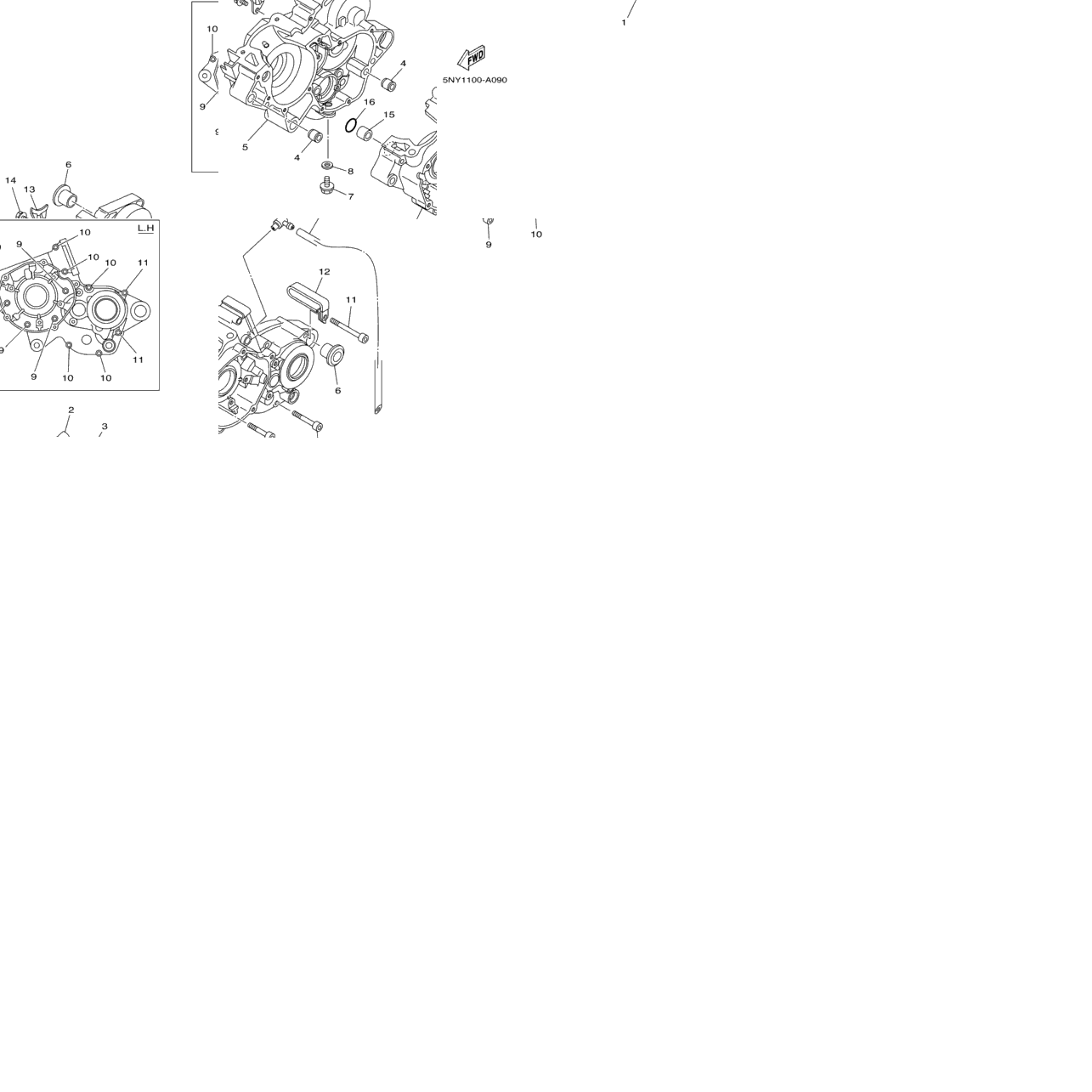 Crankcase Yz125