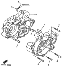 Crankcase Yz80k-Sk