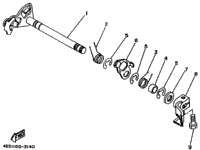 Shift Shaft Yz80k-Sk