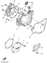 Crankcase Cover 1 (Yz125h)