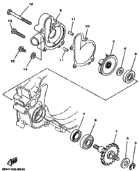 Water Pump Yz125-Sk
