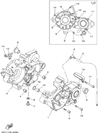 Crankcase Yz125