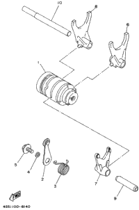 Shift Cam - Shift Fork (Yz125h)