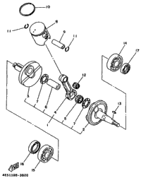 Crankshaft Piston Yz80k-Sk