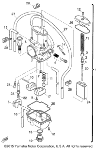 Carburetor Yz125k-Sk