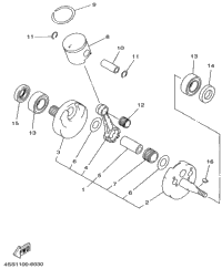 Crankshaft - Piston (Yz125h)