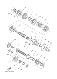 Transmission Yz125psk