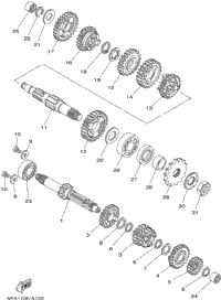 Transmission Yz85
