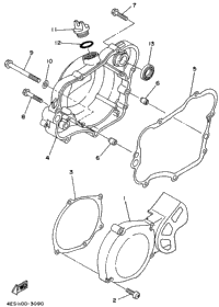 Crankcase Cover 1 (Yz80h)