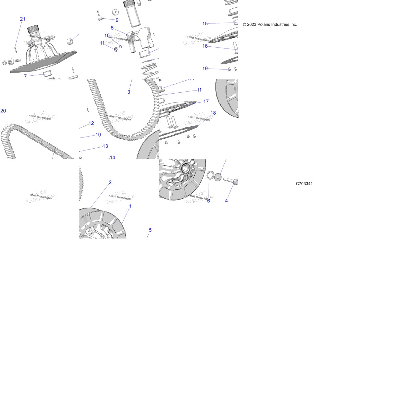 Drive Train, Secondary Clutch
