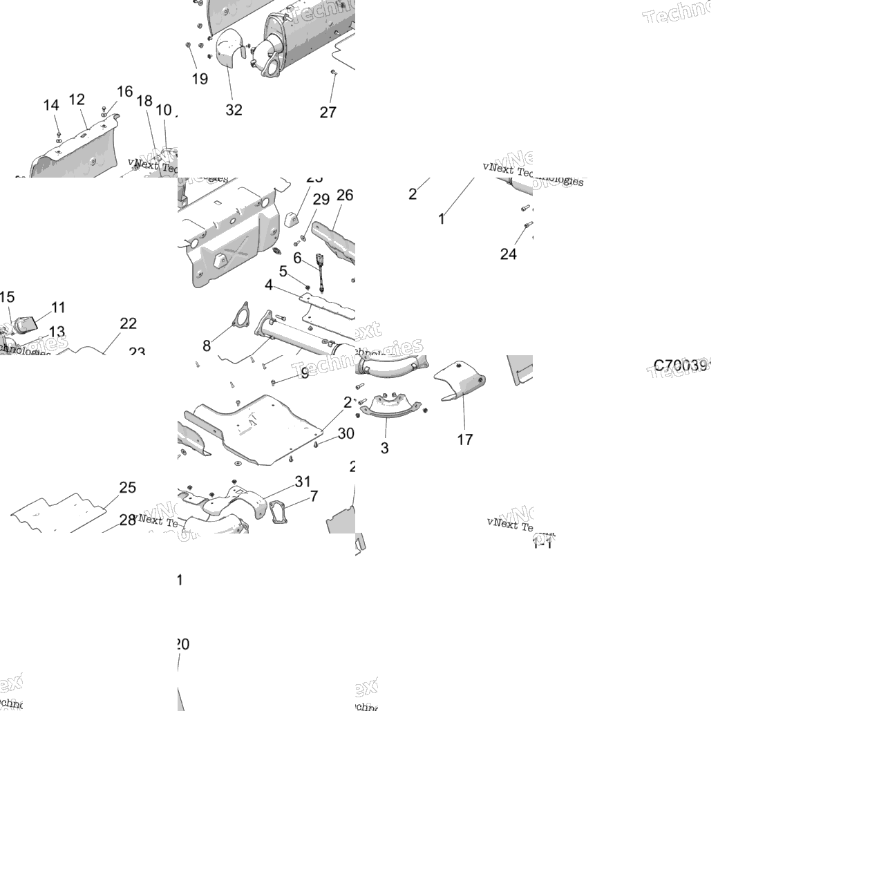 Engine, Exhaust System Z20nae92bl/Br/F92al/Ar
