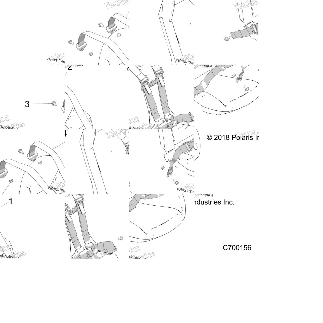 Body, Seat Belt Mounting