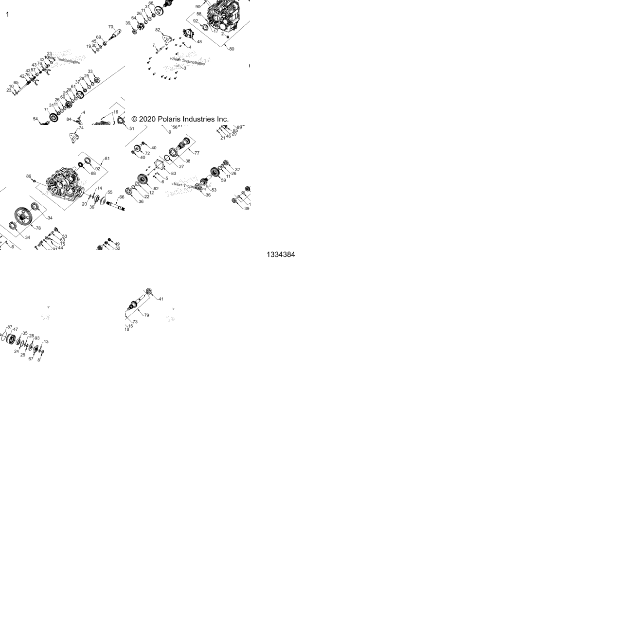 Drive Train, Main Gearcase Internals (1334384)