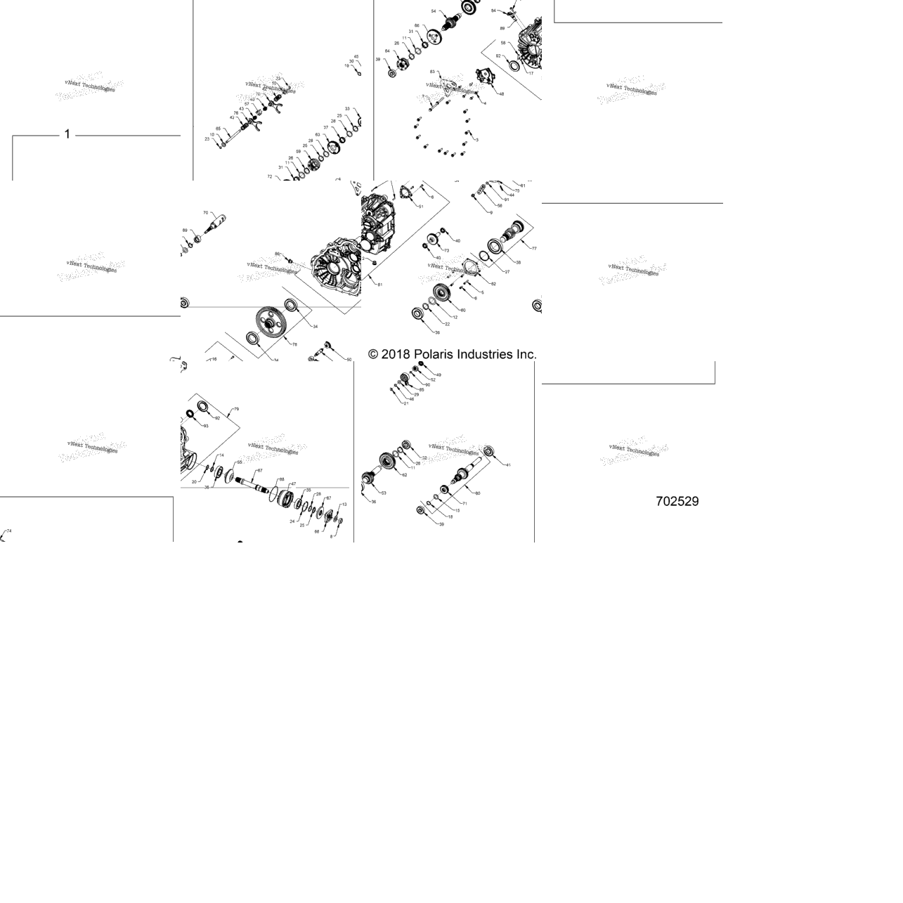 Drive Train, Main Gearcase Internals (702529)