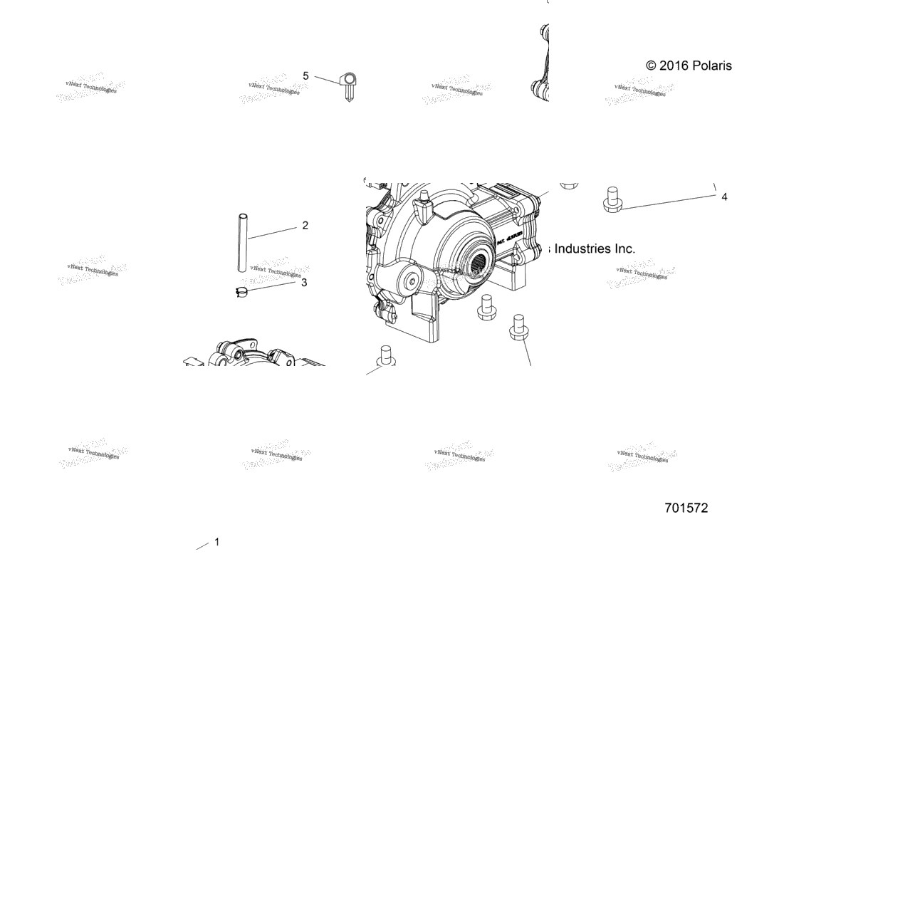 Drive Train, Front Gearcase Mounting