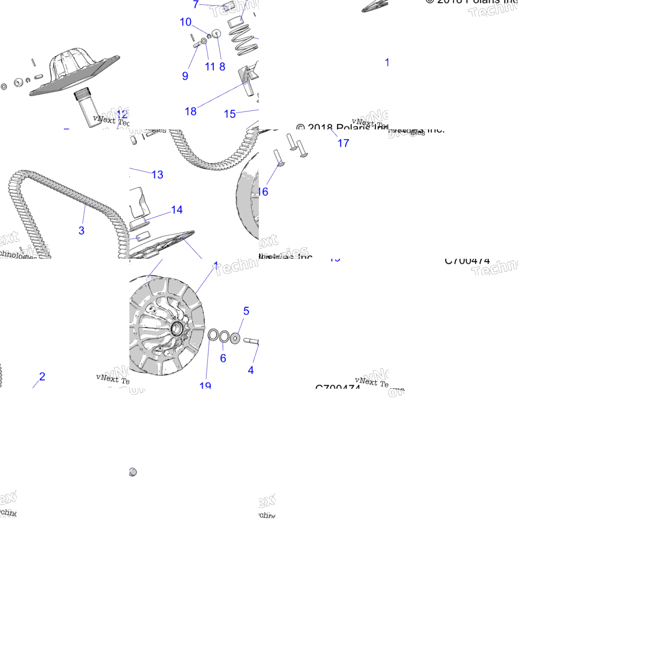 Drive Train, Secondary Clutch