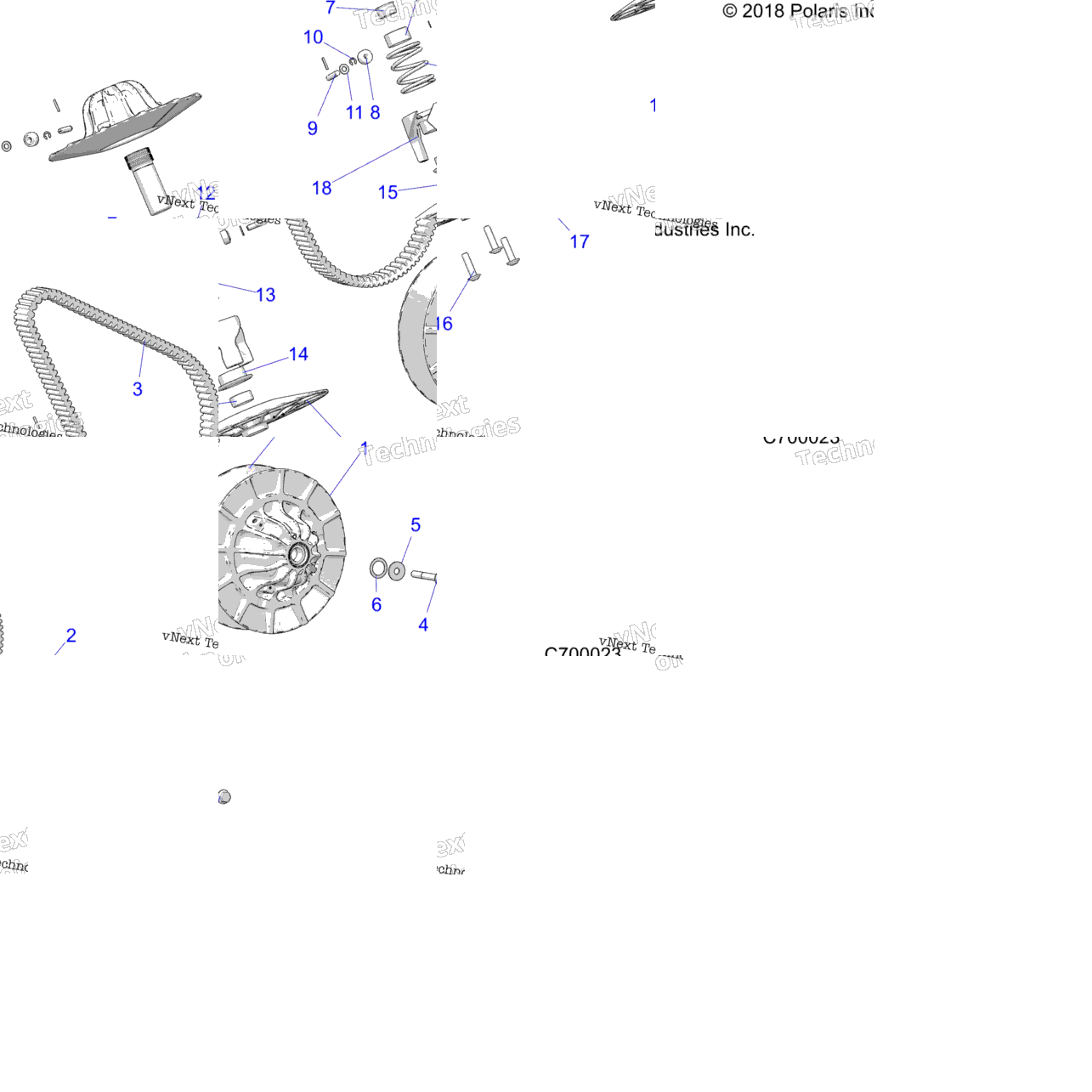 Drive Train, Secondary Clutch