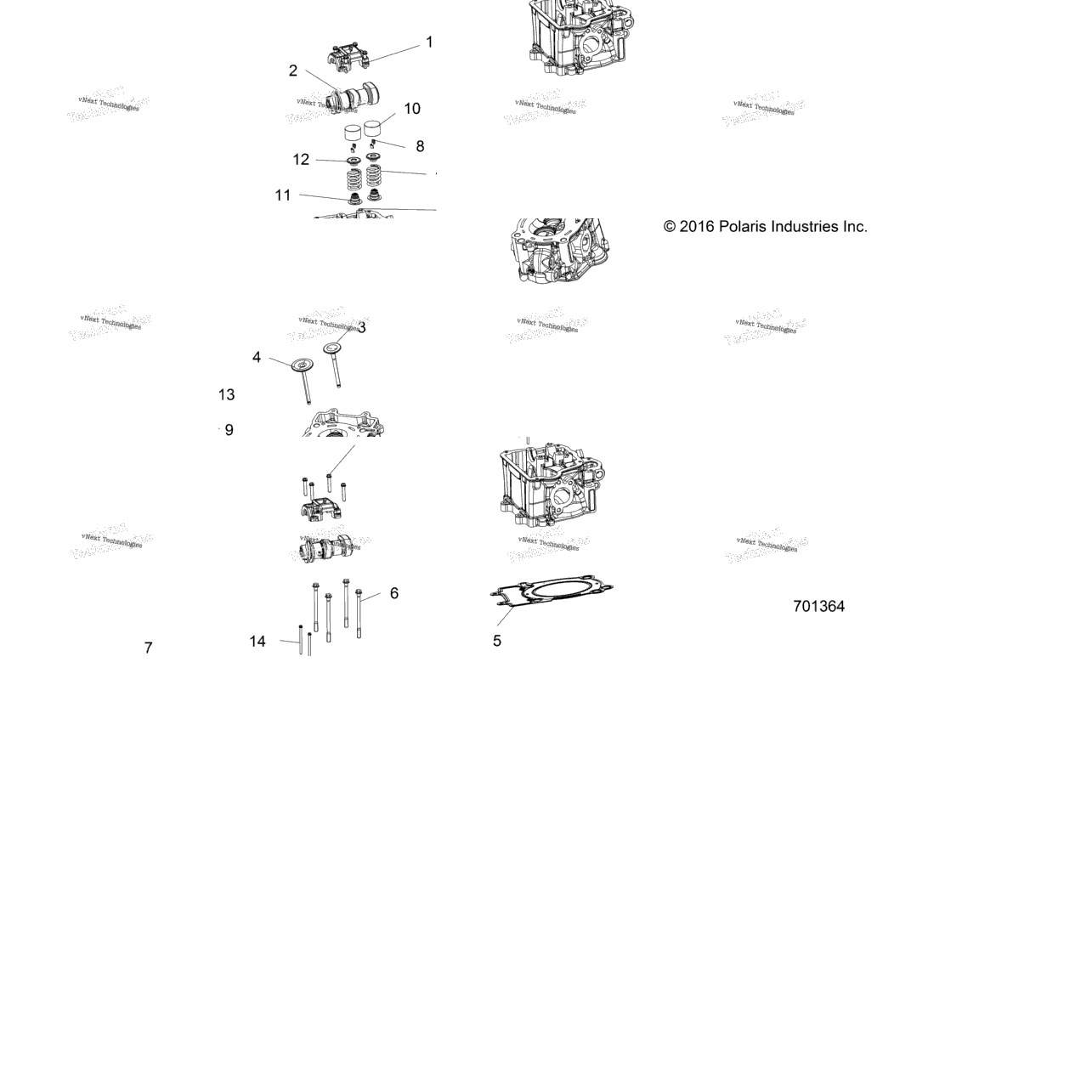 Engine, Cylinder Head, Cams & Valves