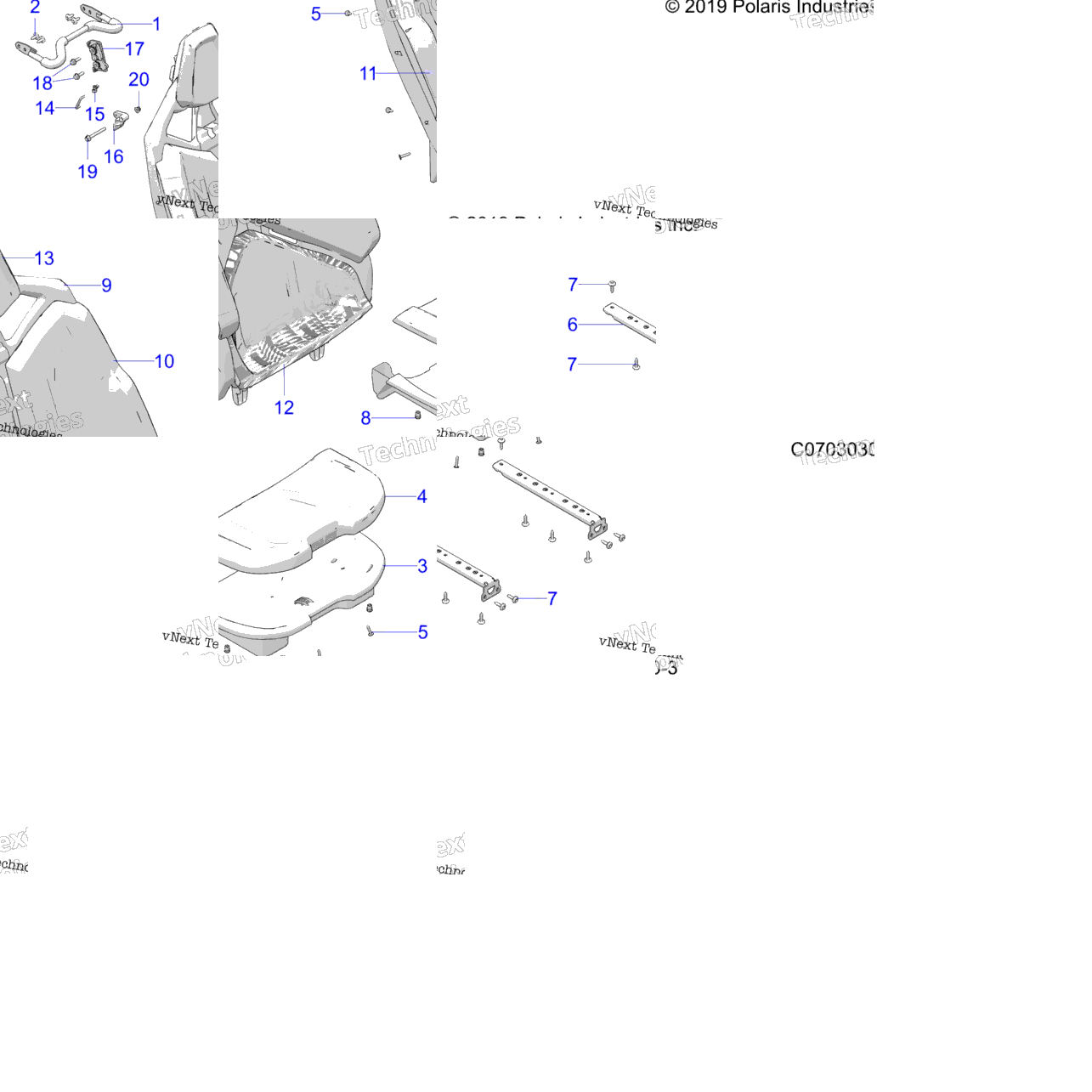 Body, Seat Asm., Rear, Standard Z24r4e92a/92B