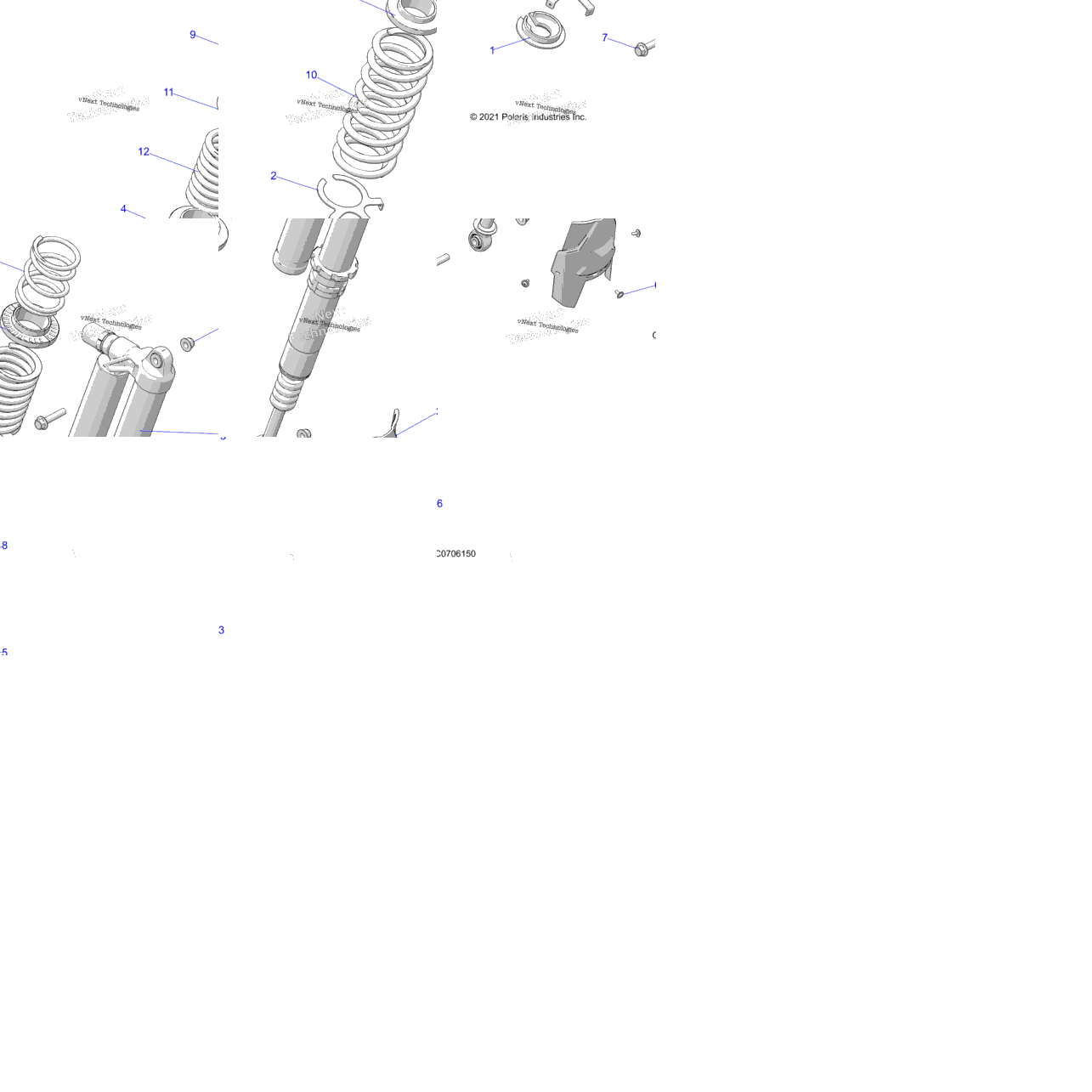 Suspension, Rear Shock Mounting, Standard/Premium