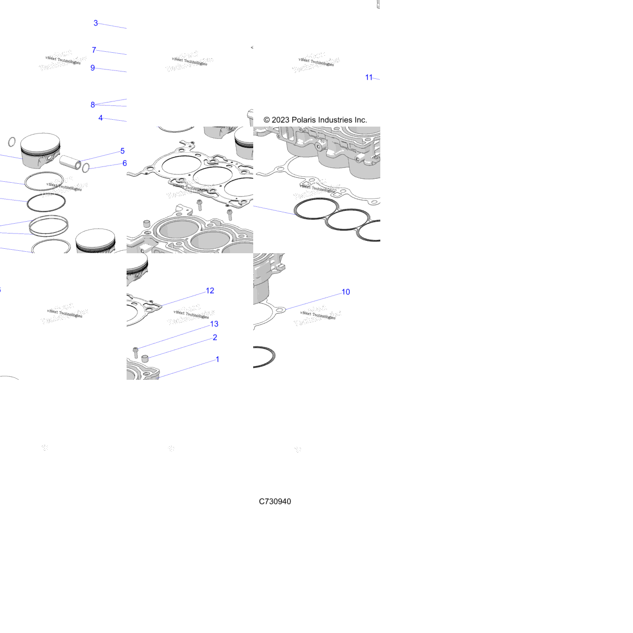 Engine, Cylinder And Piston