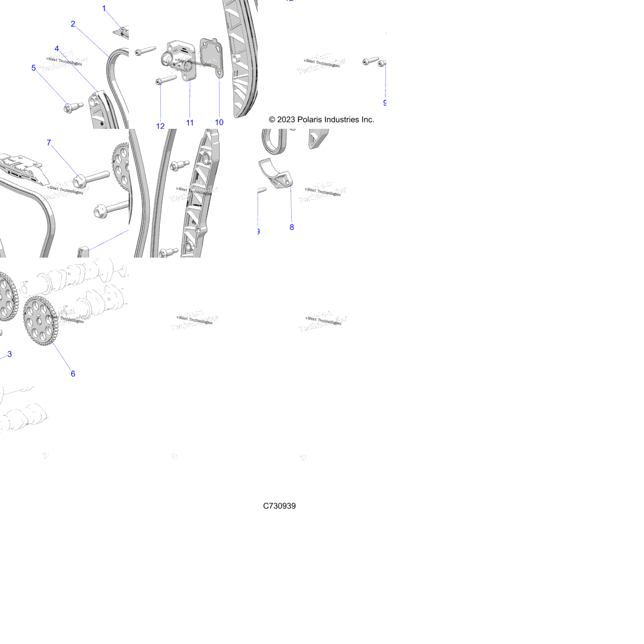 Engine, Cam Chain And Sprocket