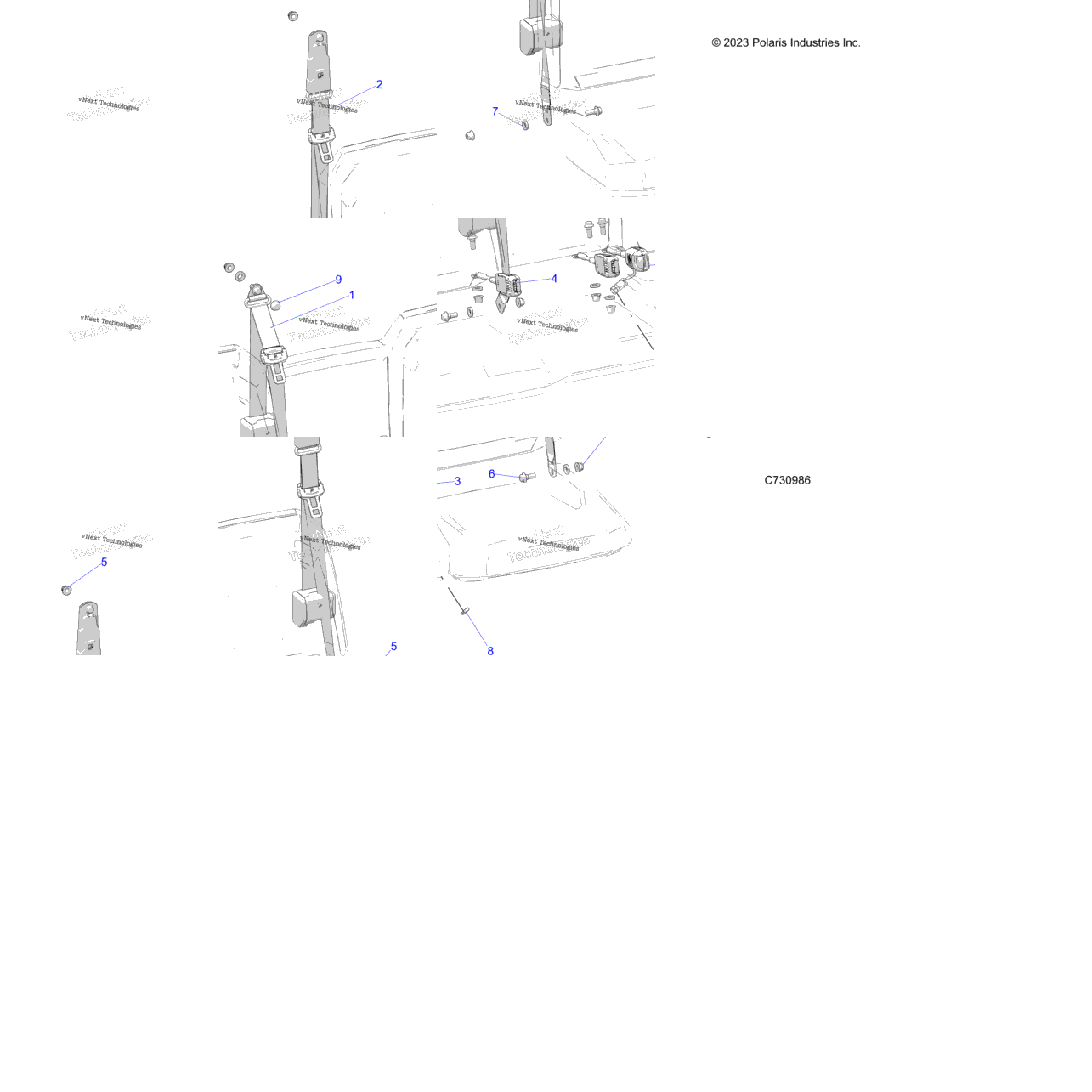 Body, Seat Belt Mounting