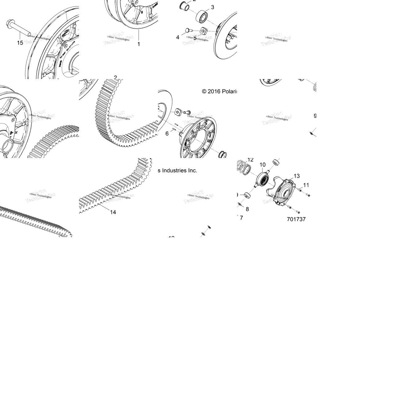 Drive Train, Secondary Clutch